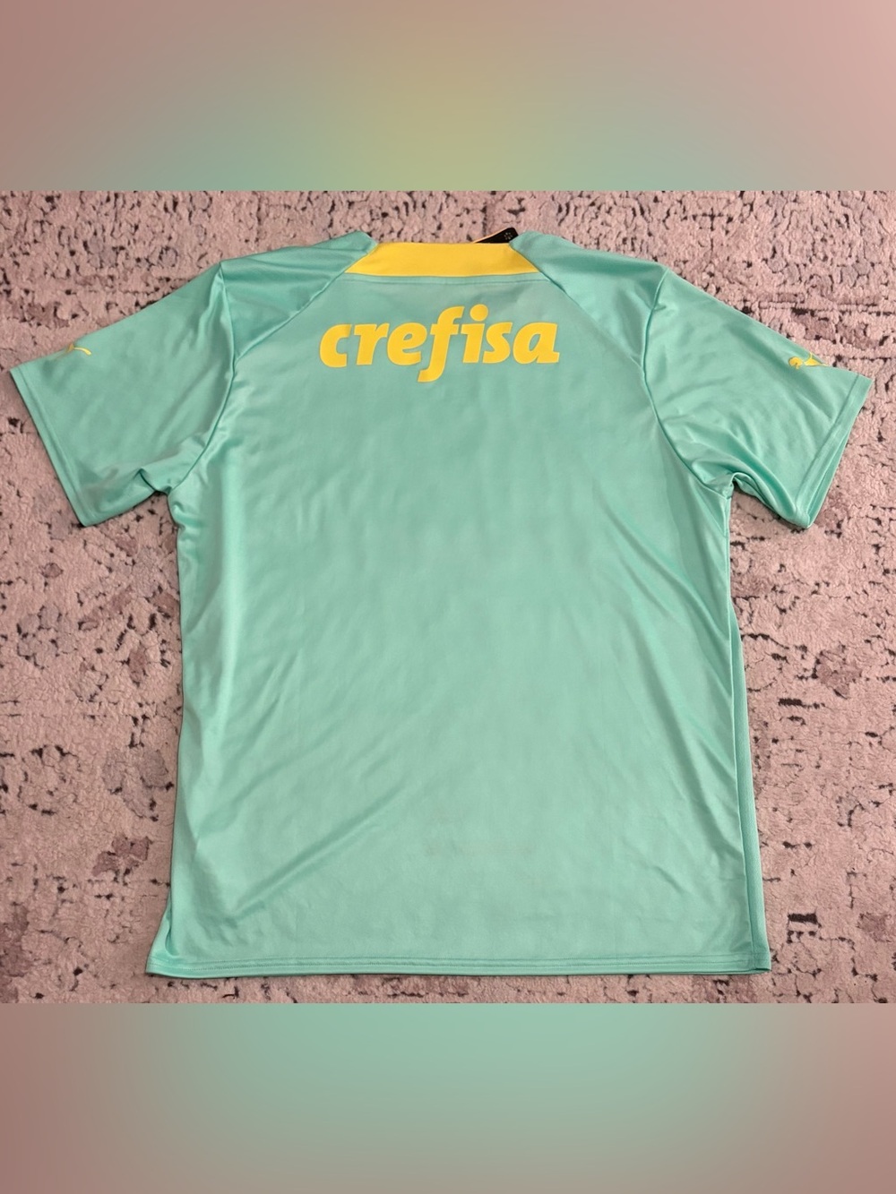 Puma Authentic Palmeiras 2022 Brazil 769941-01 Soccer Green Jersey Men’s Sz: L - Picture 5 of 6
